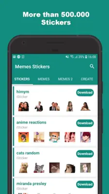 Memes Stickers android App screenshot 2